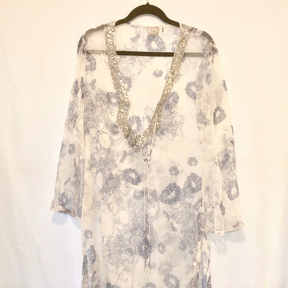 Sheer Tunic With Sequins And Embellishments Dress… - image 1